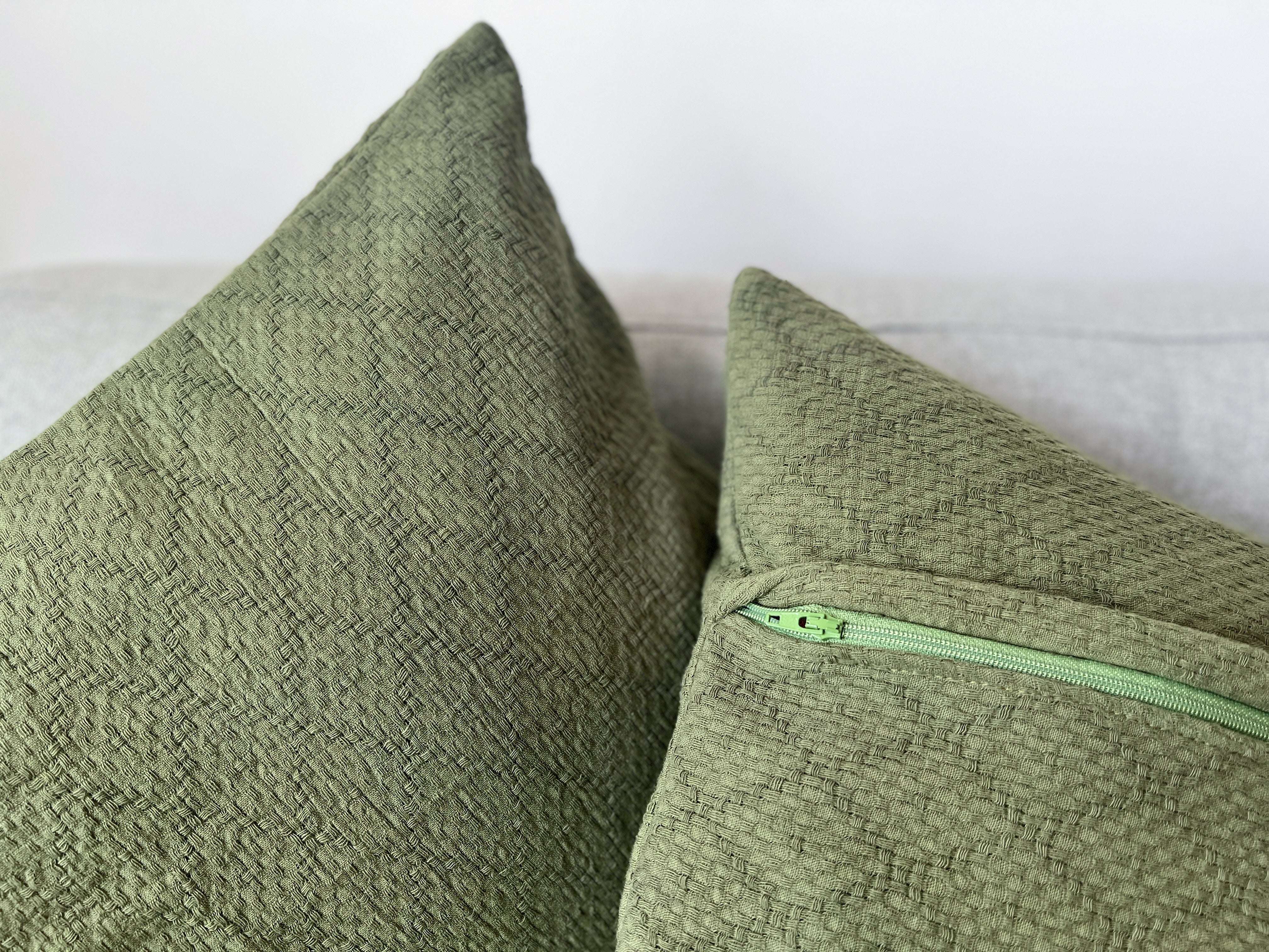 Woven Cushion Cover (Plain: Set of 2)